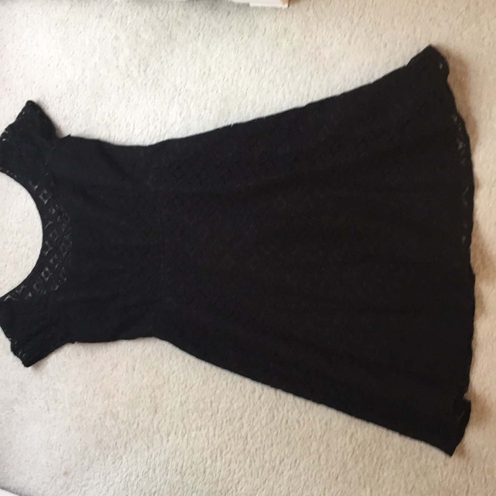 Black lace dress